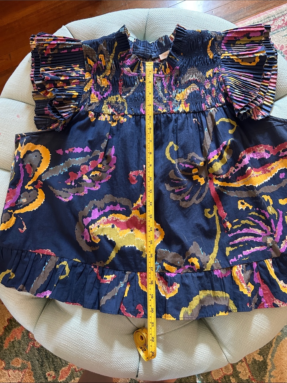 Love The Label Floral Ruffle Sleeve Top - Picture 9 of 10